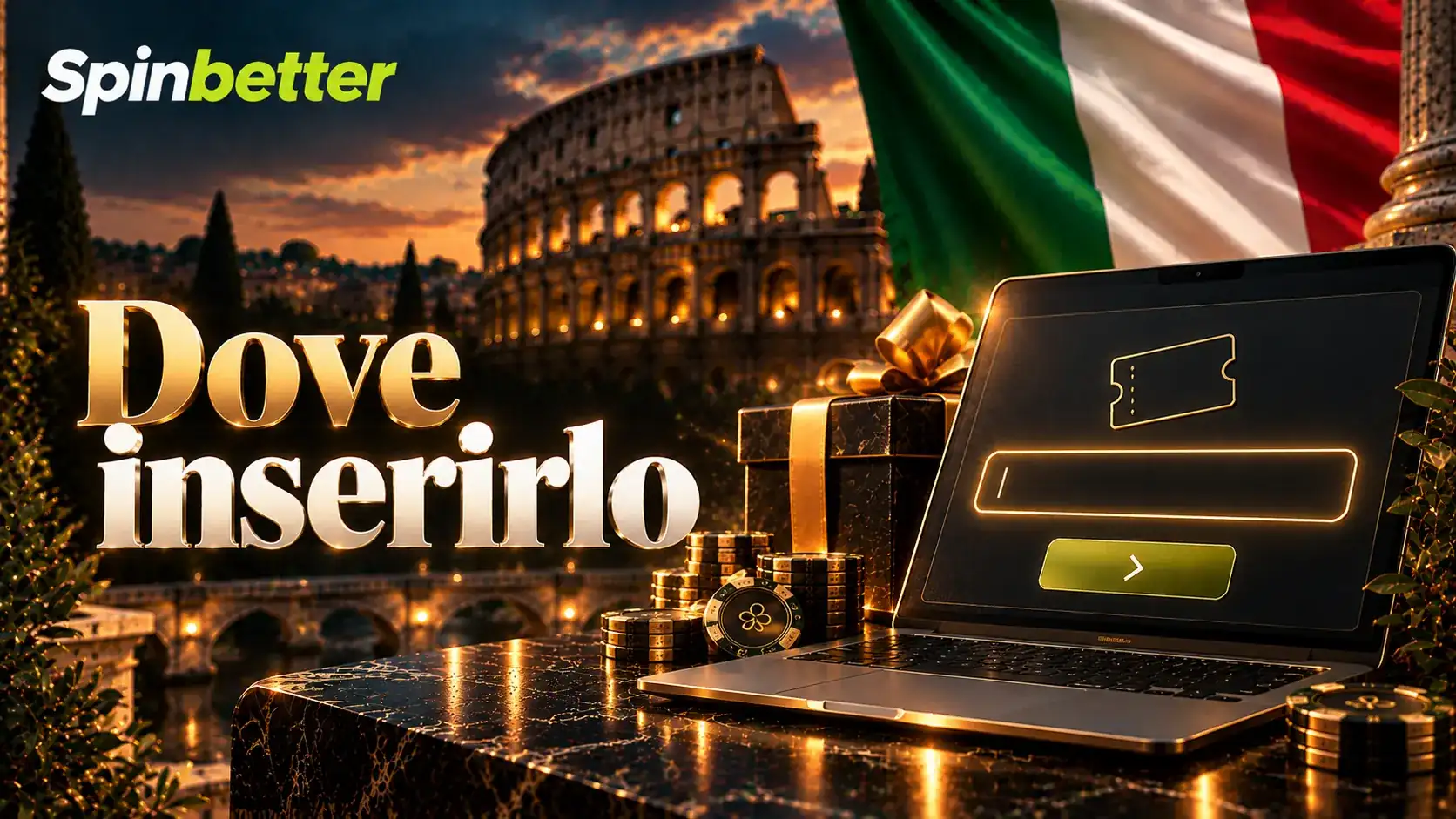 Campo del codice promozionale nel modulo di iscrizione SpinBetter